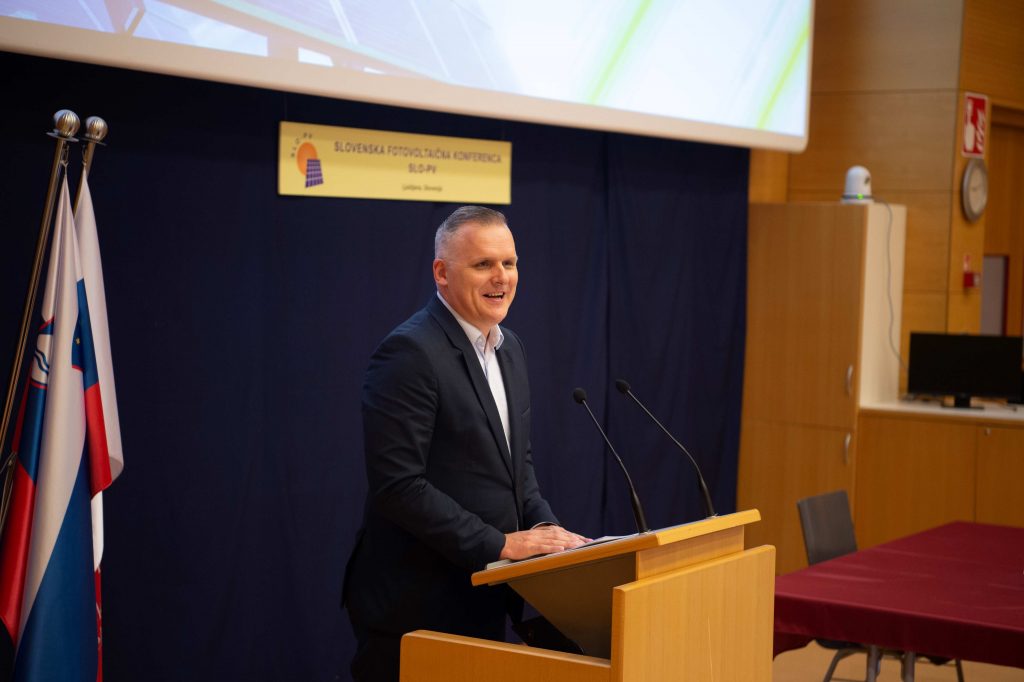 Fotovoltaično konferenco je otvoril minister za okolje, podnebje in energijo Bojan Kumer (foto: Urban Vesel)