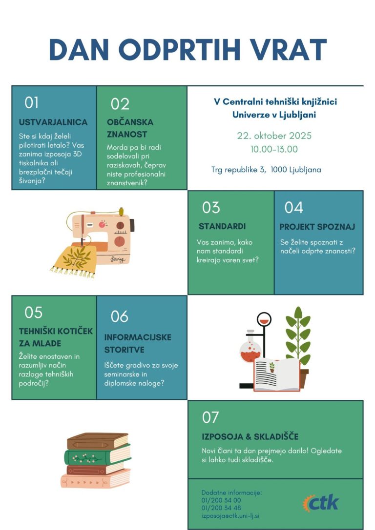 Dan odprtih vrat v Centralni tehniški knjižnici UL